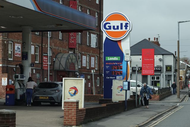 At the Gulf garage on Summer Lane in Barnsley, drivers are seeing relatively lower fuel prices on Friday 27 March 2026, with unleaded petrol sitting at 147.9 pence per litre and diesel at 174.9 pence per litre. This is closer to the supermarket rates, where Asda Barnsley offers unleaded at 143.9p and diesel at 166.9p, while Morrisons charges 142.9p for unleaded and 167.9p for diesel, meaning motorists here are paying around 4 to 5 pence more per litre on unleaded and approximately 7 to 8 pence extra on diesel compared to the nearby Asda and Morrisons forecourts. at Gul Fuel Station on Summer Lane, Barnsley, United Kingdom on 27 March 2026

(Photo by Mark Cosgrove/News Images)

