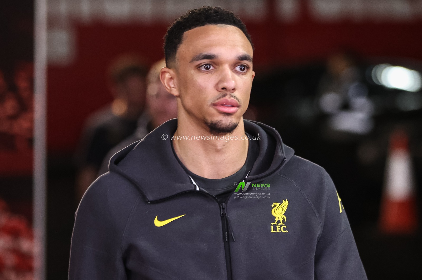 Trent Alexander-Arnold of Liverpool arrives during the Premier League match Nottingham Forest vs Liverpool at City Ground, Nottingham, United Kingdom, 14th January 2025

(Photo by Alfie Cosgrove/News Images)