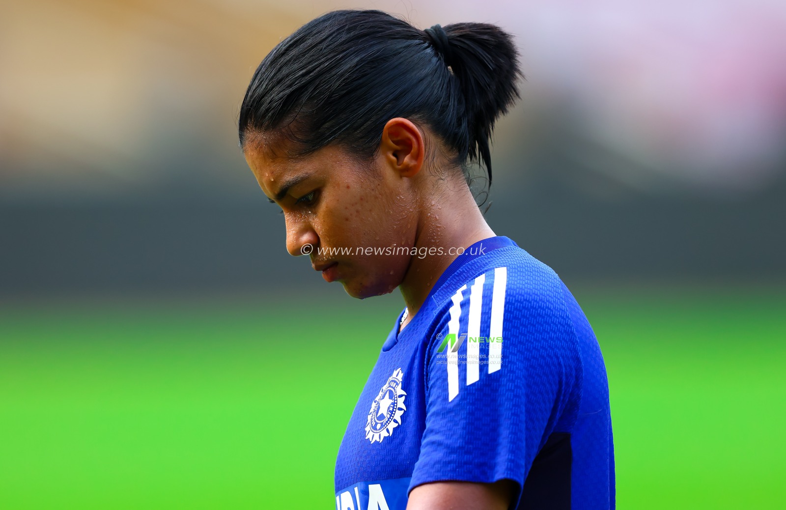 Amanjot Kaur of India during the ICC Women's World Cup pre match training session India vs Australia at Dr. D.Y. Patil Sports Academy, Navi Mumbai, India, 29th October 2025

(Photo by Shubhajit Roy Karmakar/News Images)