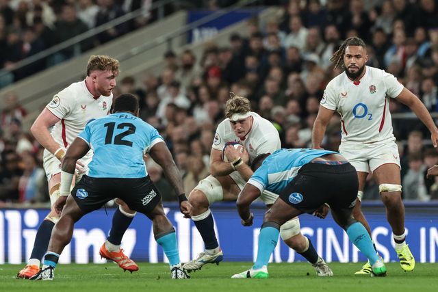 Alex Coles of England in action during the Quilter Nations Series 2025 match England vs Fiji at Allianz Stadium, Twickenham, United Kingdom, 8th November 2025

(Photo by Mark Cosgrove/News Images)

*** GER AUT SUI OUT ***
