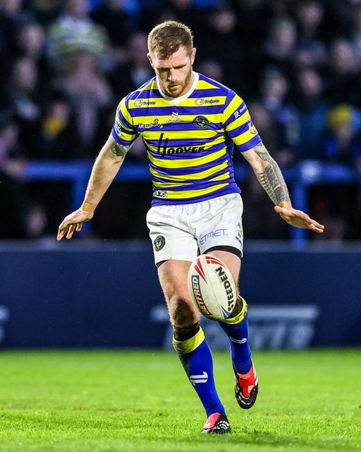 Marc Sneyd of Warrington Wolves with the ball during the Betfred Super League Round 3 match Warrington Wolves vs Wakefield Trinity at The Halliwell Jones Stadium, Warrington, United Kingdom on 28 February 2026

(Photo by Alfie Cosgrove/News Images)