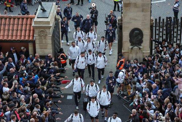 England players arrive during the Quilter Nations Series 2025 match England vs Fiji at Allianz Stadium, Twickenham, United Kingdom, 8th November 2025

(Photo by Mark Cosgrove/News Images)

*** GER AUT SUI OUT ***