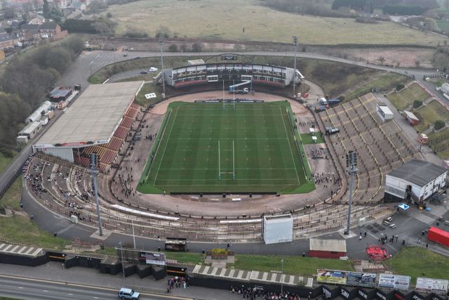 An aerial view of The Odsal Stadium during the Betfred Super League Round 5 match Bradford Bulls vs Huddersfield Giants at Odsal Stadium, Bradford, United Kingdom on 20 March 2026

(Photo by Mark Cosgrove/News Images)