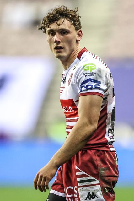 Noah Hodkinson of Wigan Warriors during the Betfred Super League round 5 match Wigan Warriors vs York Knights at The Brick Community Stadium, Wigan, United Kingdom on 19 March 2026

(Photo by Alfie Cosgrove/News Images)