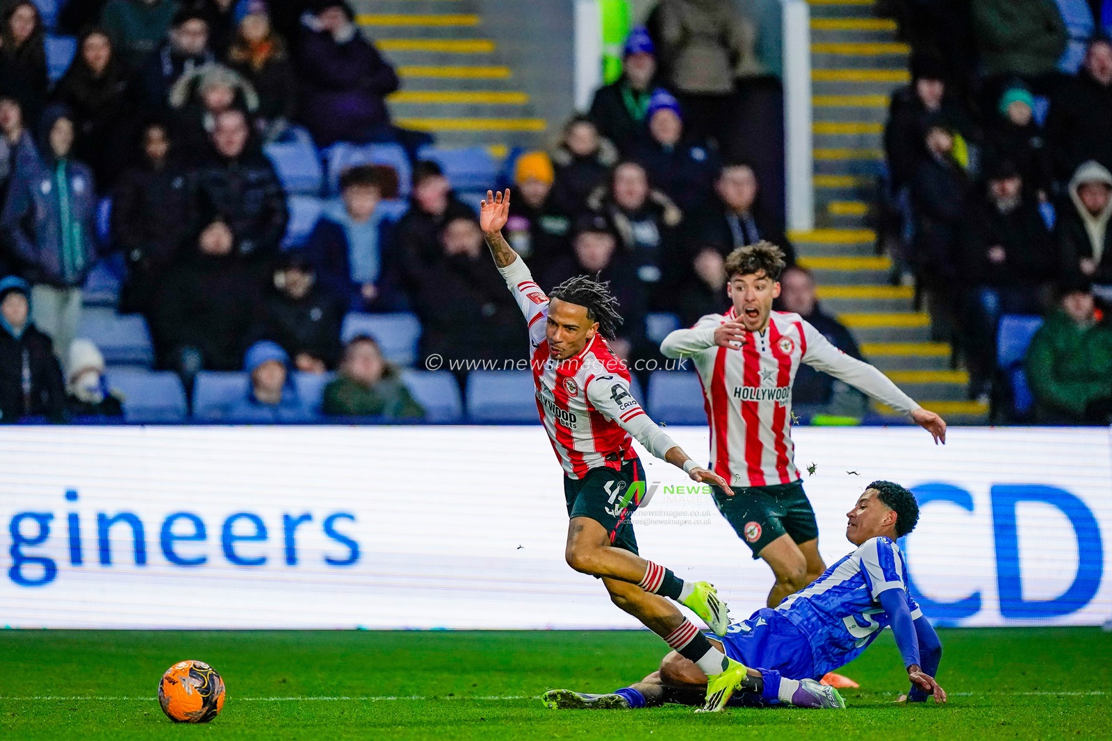 Romelle Donovan of Brentford tackled during the Emirates FA Cup Third Round match Sheffield Wednesday vs Brentford at Hillsborough, Sheffield, United Kingdom, 10th January 2026

(Photo by Maynard Manyowa/News Images)