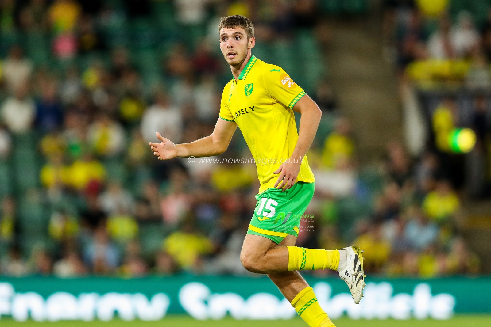 Ruairi Mcconville of Norwich City in action during the Carabao Cup match Norwich City vs Southampton at Carrow Road, Norwich, United Kingdom, 26th August 2025

(Photo by Izzy Poles/News Images)