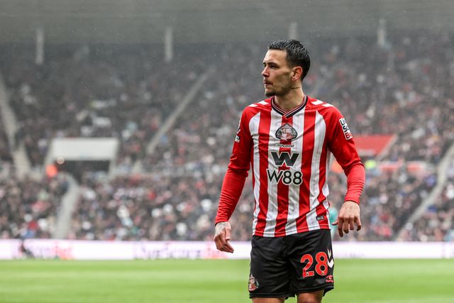 Enzo Le Fee of Sunderland during the Premier League match Sunderland vs Manchester United at Stadium Of Light, Sunderland, United Kingdom on 09 May 2026

(Photo by Alfie Cosgrove/News Images)