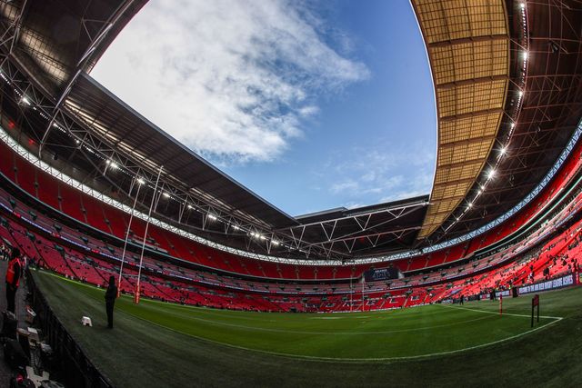 A general view of Wembley Stadium ahead of during the The Ashes Series 2025 England vs Australia at Wembley Stadium, London, United Kingdom, 25th October 2025

(Photo by Alfie Cosgrove/News Images)