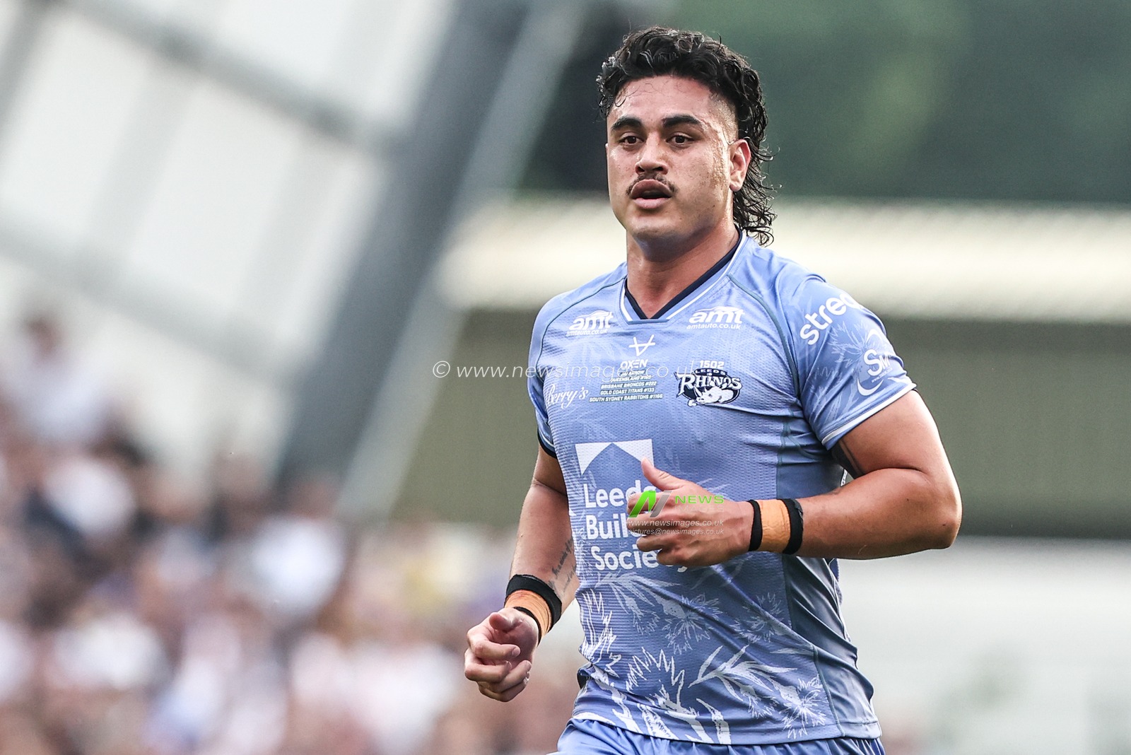 Keenan Palasia of Leeds Rhinos during the Betfred Super League round 16 match Leeds Rhinos vs Hull KR at AMT Headingley Stadium, Leeds, United Kingdom on 26 June 2026

(Photo by Alfie Cosgrove/News Images)