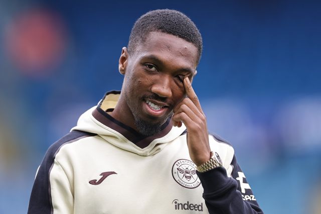 Jaidon Anthony of Brentford arrives during the Premier League match Leeds United vs Brentford at Elland Road, Leeds, United Kingdom on 30 August 2026

(Photo by Mark Cosgrove/News Images)