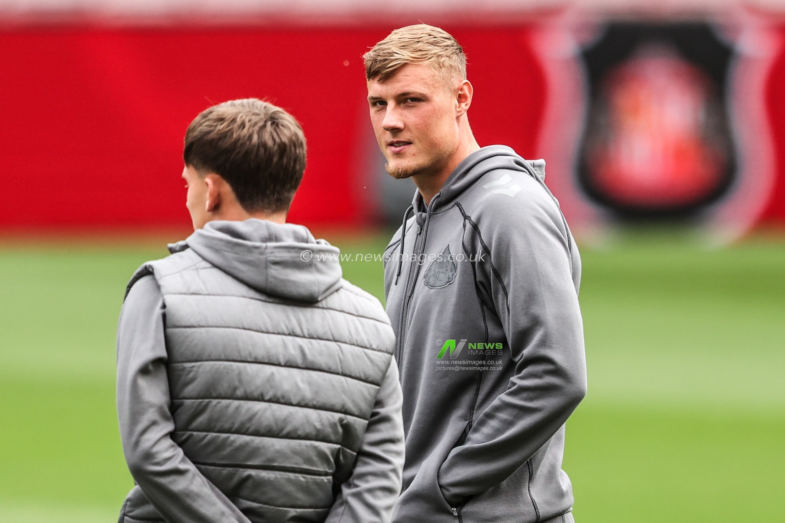 Daniel Ballard of Sunderland arrives during the Premier League match Sunderland vs Fulham at Stadium Of Light, Sunderland, United Kingdom on 30 August 2026

(Photo by Alfie Cosgrove/News Images)