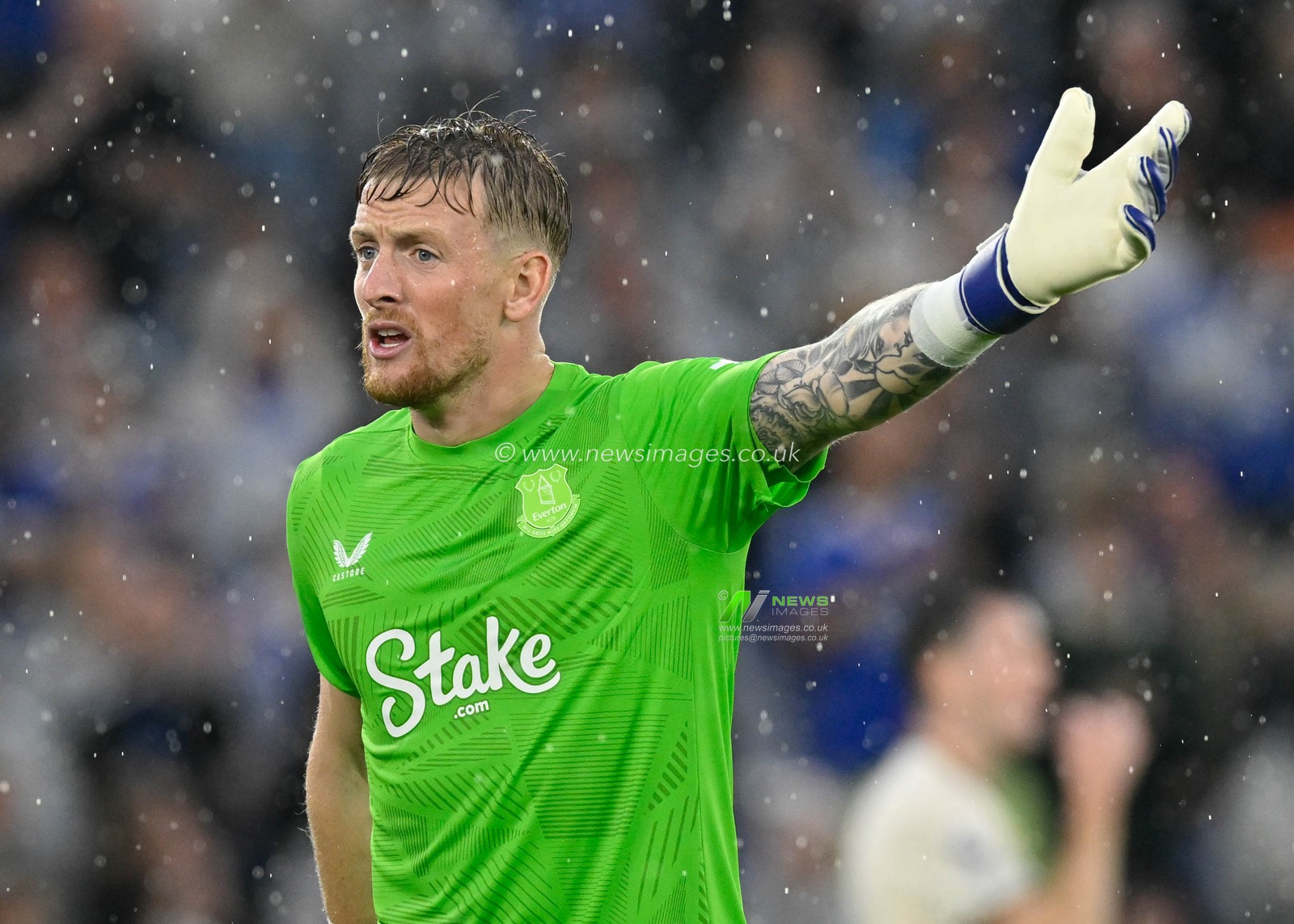 Jordan PICKFORD (Everton Goalkeeper) during the Premier League match Leicester City vs Everton at King Power Stadium, Leicester, United Kingdom, 21st September 2024

(Photo by Mark Dunn/News Images)