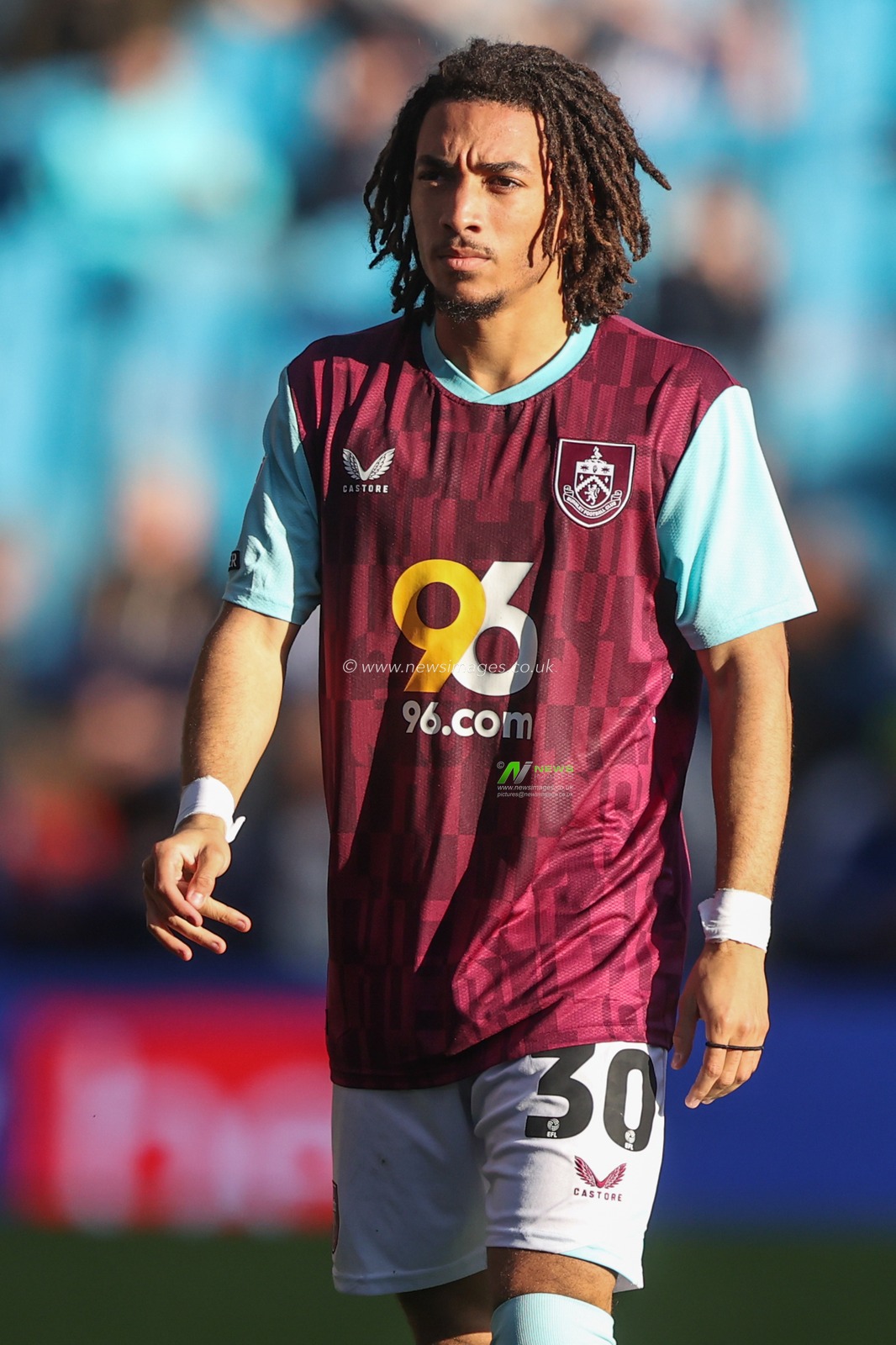 Luca Koleosho of Burnley during the Sky Bet Championship match Sheffield Wednesday vs Burnley at Hillsborough, Sheffield, United Kingdom, 19th October 2024

(Photo by Alfie Cosgrove/News Images)