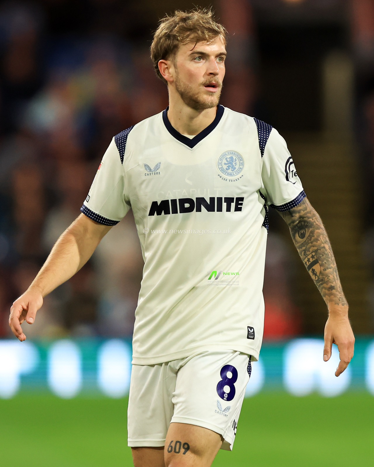 Riley McGree of Middlesbrough during the Sky Bet Championship match Burnley vs Middlesbrough at Turf Moor, Burnley, United Kingdom on 02 September 2026

(Photo by Jorge Horsted/News Images)
