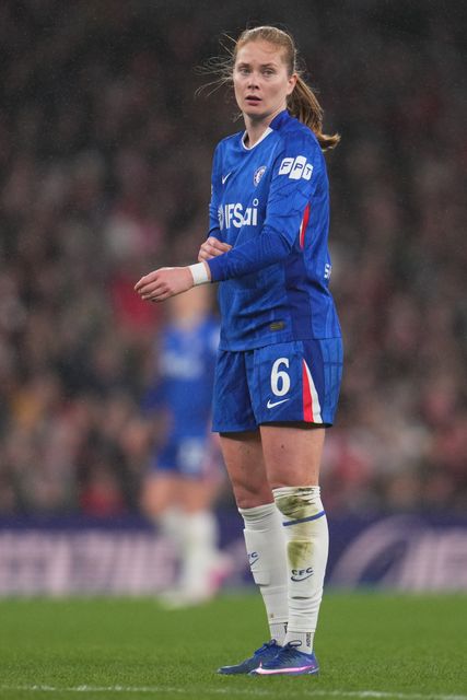 Sjoeke Nusken of Chelsea during the UEFA Women's Champions League Quarter-finals match Arsenal vs Chelsea at Arsenal Stadium, London, United Kingdom on 24 March 2026

(Photo by Harvey Murphy/News Images)