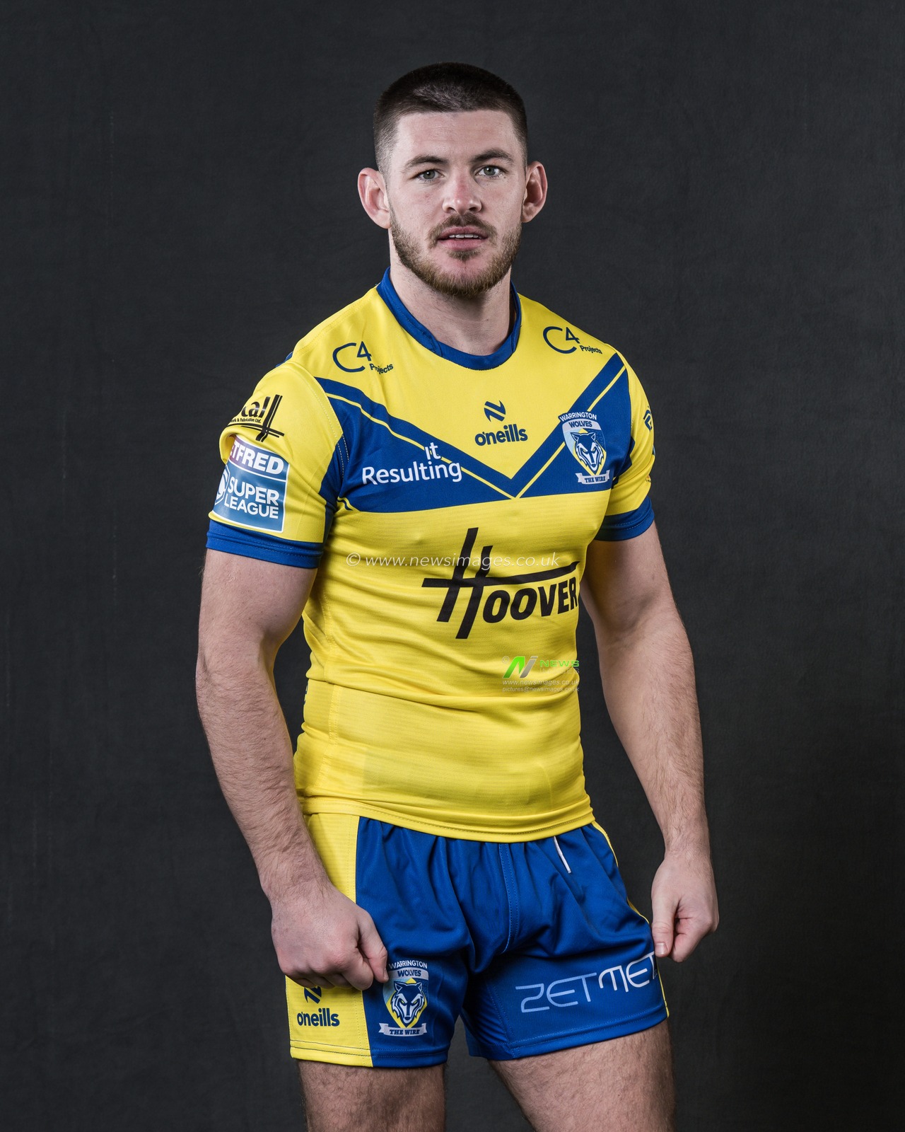 Danny Walker in the home kit during the Warrington Wolves Team media day at Warrington wolves training centre, Warrington, United Kingdom, 16th January 2025

(Photo by Craig Thomas/News Images)