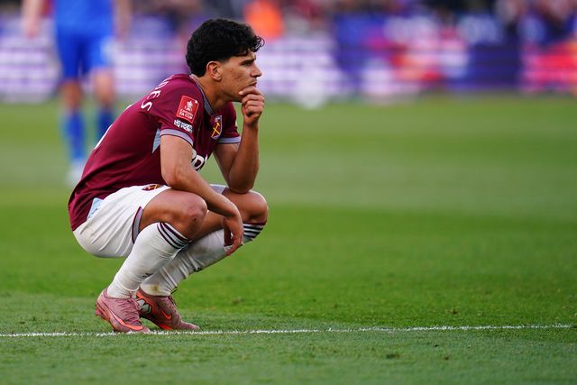 Mateus Fernandes of West Ham United during the Emirates FA Cup Quarter-Final match West Ham United vs Leeds United at London Stadium, London, United Kingdom on 04 April 2026

(Photo by Harvey Murphy/News Images)
