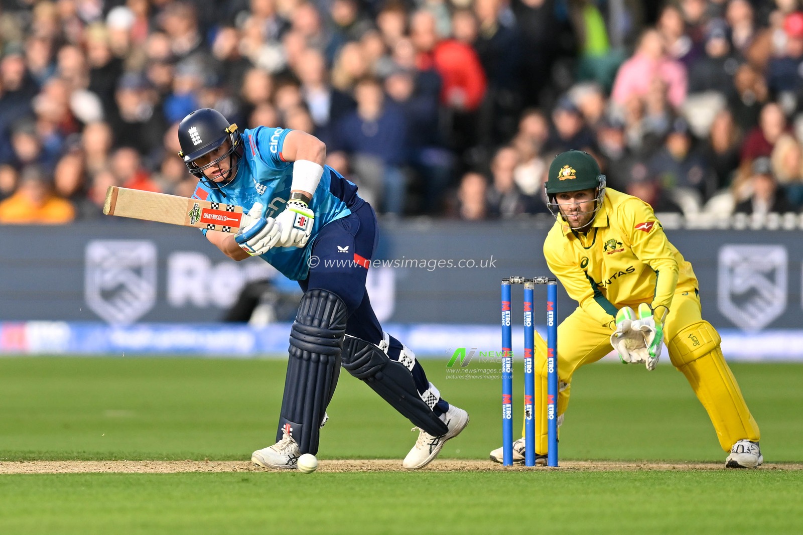 Jamie SMITH of England batting during the Third Metro Bank One Day International England v Australia at Lords, London, United Kingdom, 27th September 2024

(Photo by Mark Dunn/News Images)