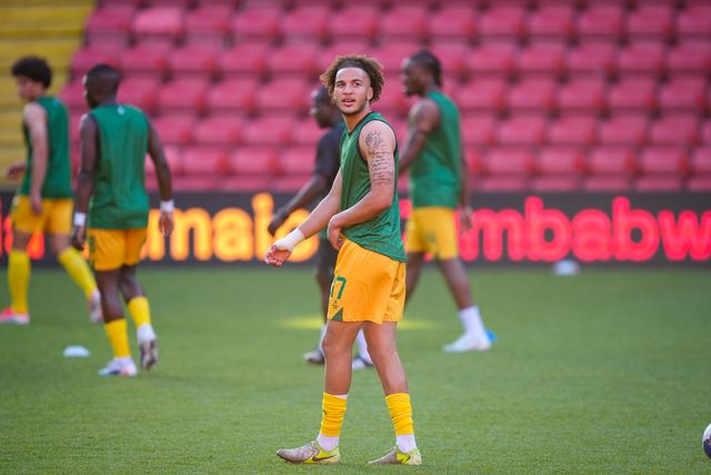 Corbin Mthunzi of Zimbabwe in the pregame warmup session  during the Unity Cup 2026 Semi-Finals match Nigeria vs Zimbabwe at The Valley, London, United Kingdom on 26 May 2026

(Photo by Maynard Manyowa/News Images)