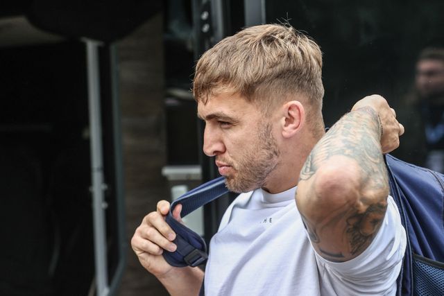 Sam Powell of Warrington Wolves arrives during the Betfred Super League round 19 match Castleford Tigers vs Warrington Wolves at The Mend-A-Hose Jungle, Castleford, United Kingdom, 20th July 2025

(Photo by Alfie Cosgrove/News Images)