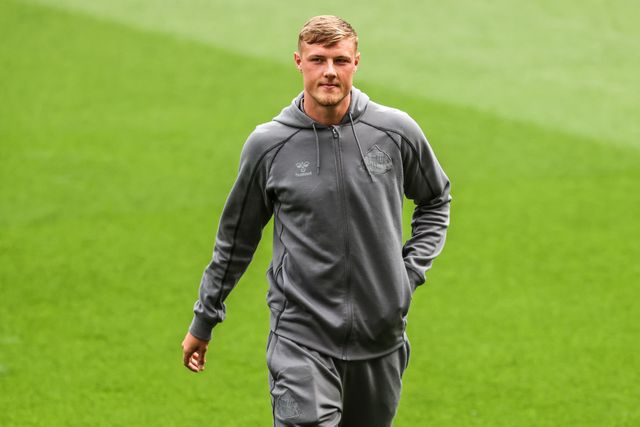 Daniel Ballard of Sunderland arrives during the Premier League match Sunderland vs Fulham at Stadium Of Light, Sunderland, United Kingdom on 30 August 2026

(Photo by Alfie Cosgrove/News Images)