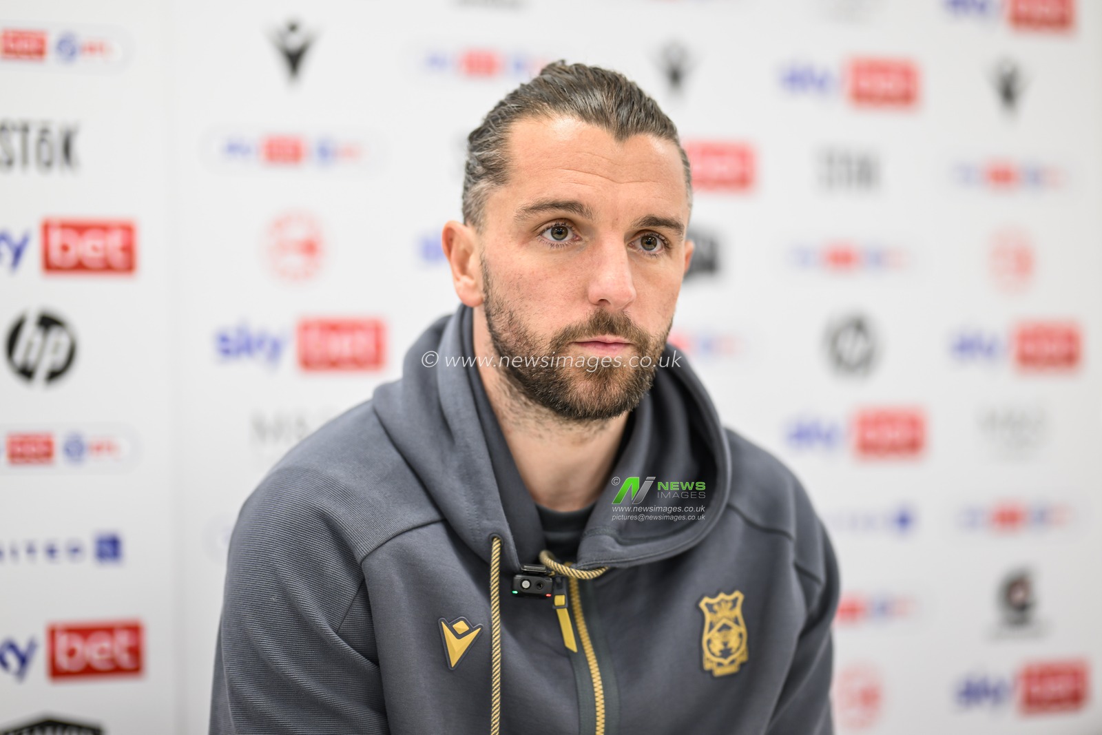 Jay Rodriguez of Wrexham during the post match press conference during the Sky Bet League 1 match Wrexham vs Leyton Orient at SToK Cae Ras, Wrexham, United Kingdom, 18th February 2025

(Photo by Craig Thomas/News Images)