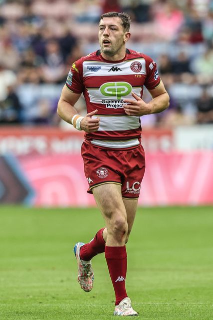 Jake Wardle of Wigan Warriors during the Betfred Super League round 20 match Wigan Warriors vs Catalans Dragons at The Brick Community Stadium, Wigan, United Kingdom, 25th July 2025

(Photo by Alfie Cosgrove/News Images)