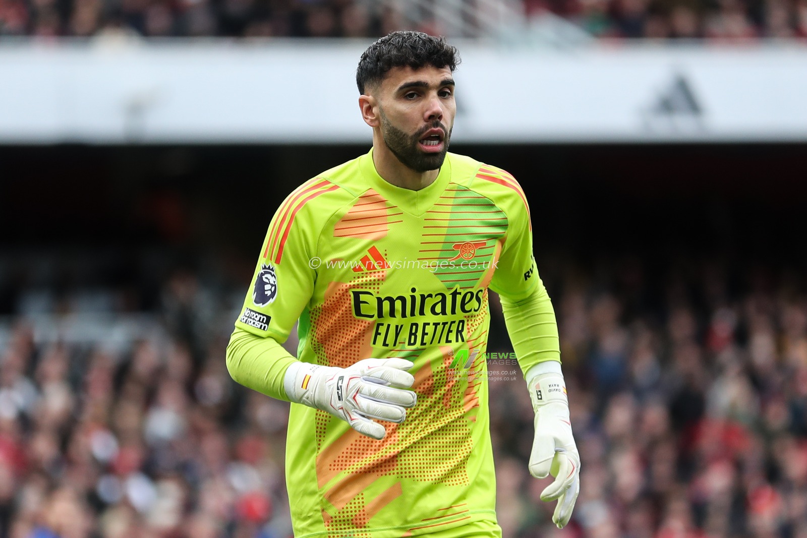 David Raya of Arsenal during the Premier League match Arsenal vs Chelsea at Emirates Stadium, London, United Kingdom, 16th March 2025

(Photo by Izzy Poles/News Images)