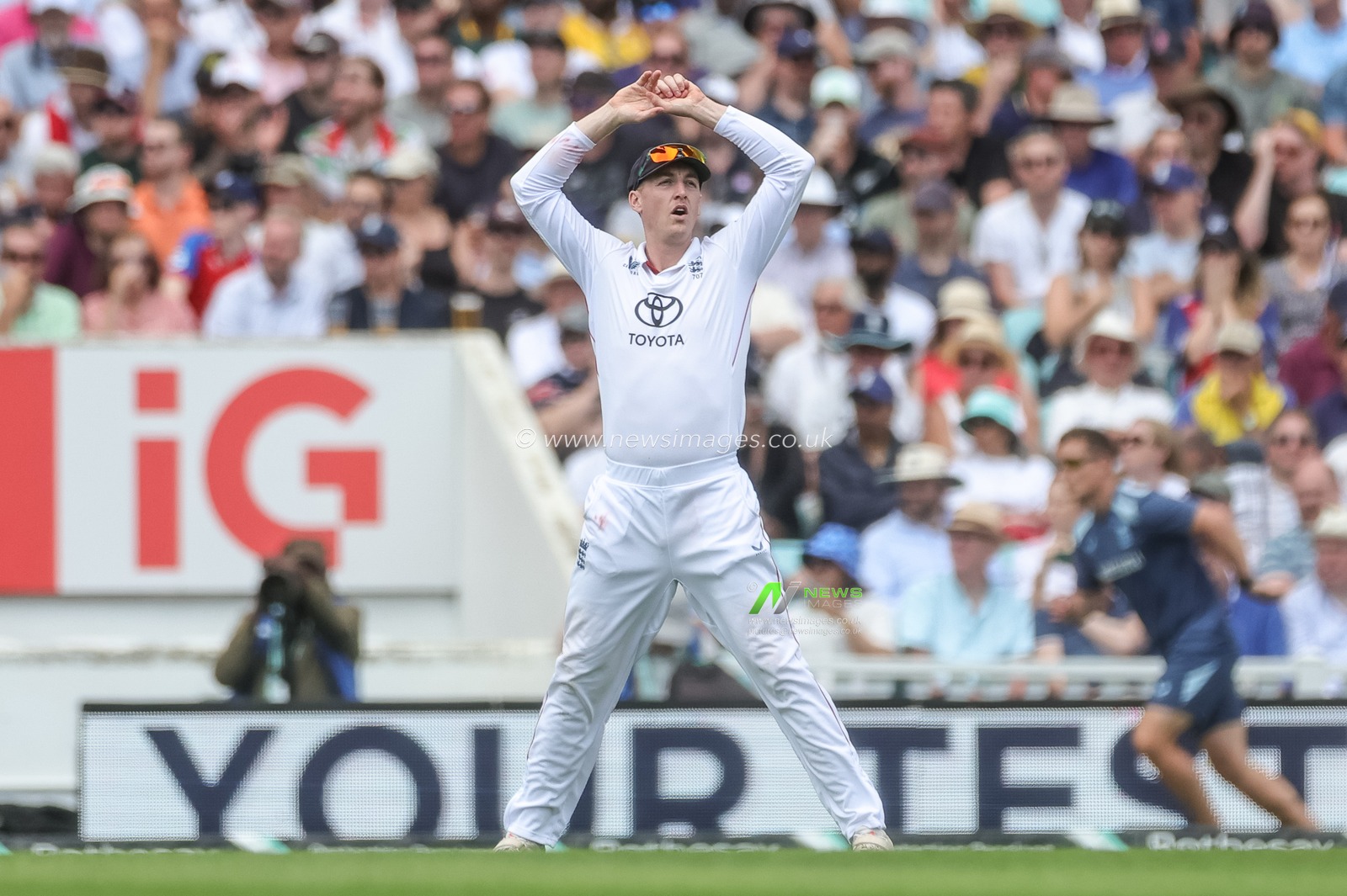 Harry Brook of England reacts after a close call during the 2nd Rothesay Test Match Day 1 match England vs New Zealand at The Kia Oval, London, United Kingdom on 17 June 2026

(Photo by Mark Cosgrove/News Images)