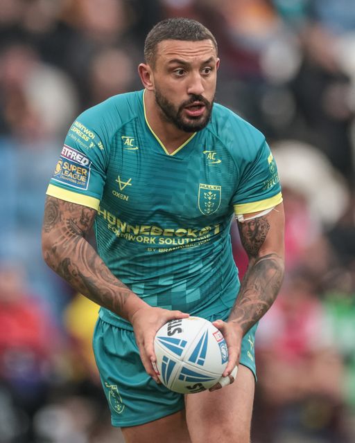 Elliot Minchella of Hull KR breaks with the ball during the Betfred Super League Round 4 match Huddersfield Giants vs Hull KR at Accu Stadium, Huddersfield, United Kingdom on 08 March 2026

(Photo by Mark Cosgrove/News Images)