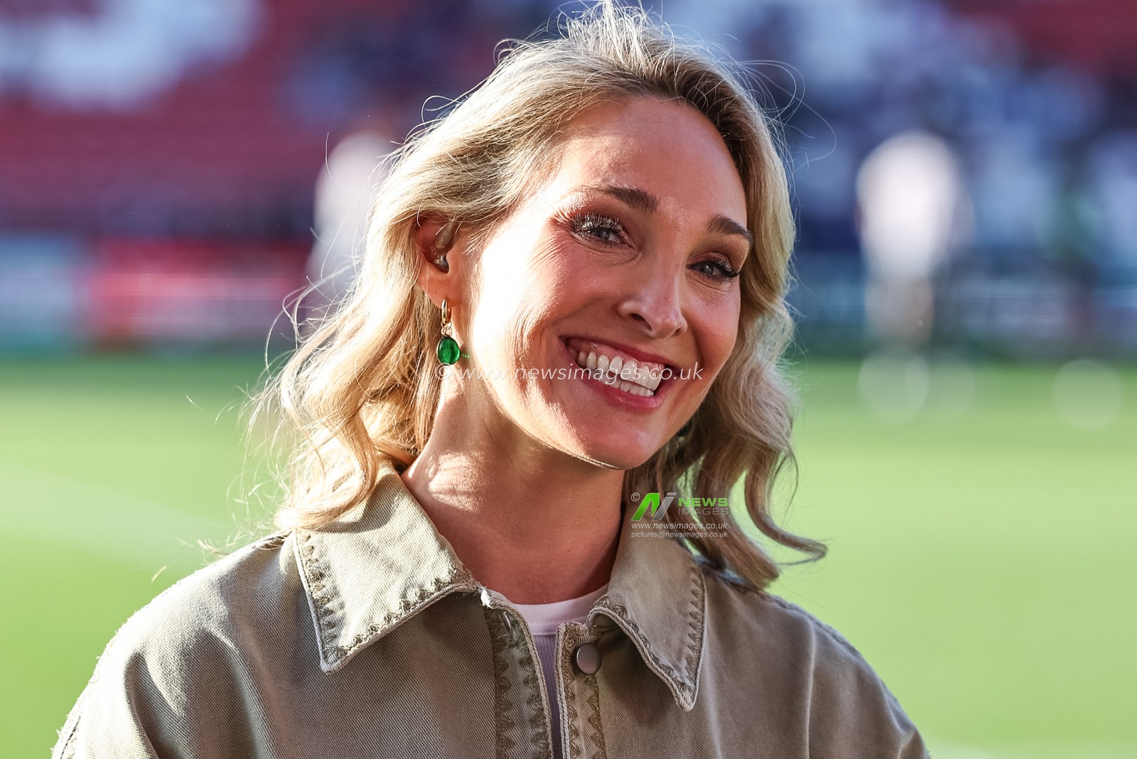 Jenna Brooks of Sky Sports Rugby League during the Betfred Super League Round 11 match St Helens vs Catalans Dragons at Totally Wicked Stadium, St Helens, United Kingdom, 15th May 2025

(Photo by Mark Cosgrove/News Images)