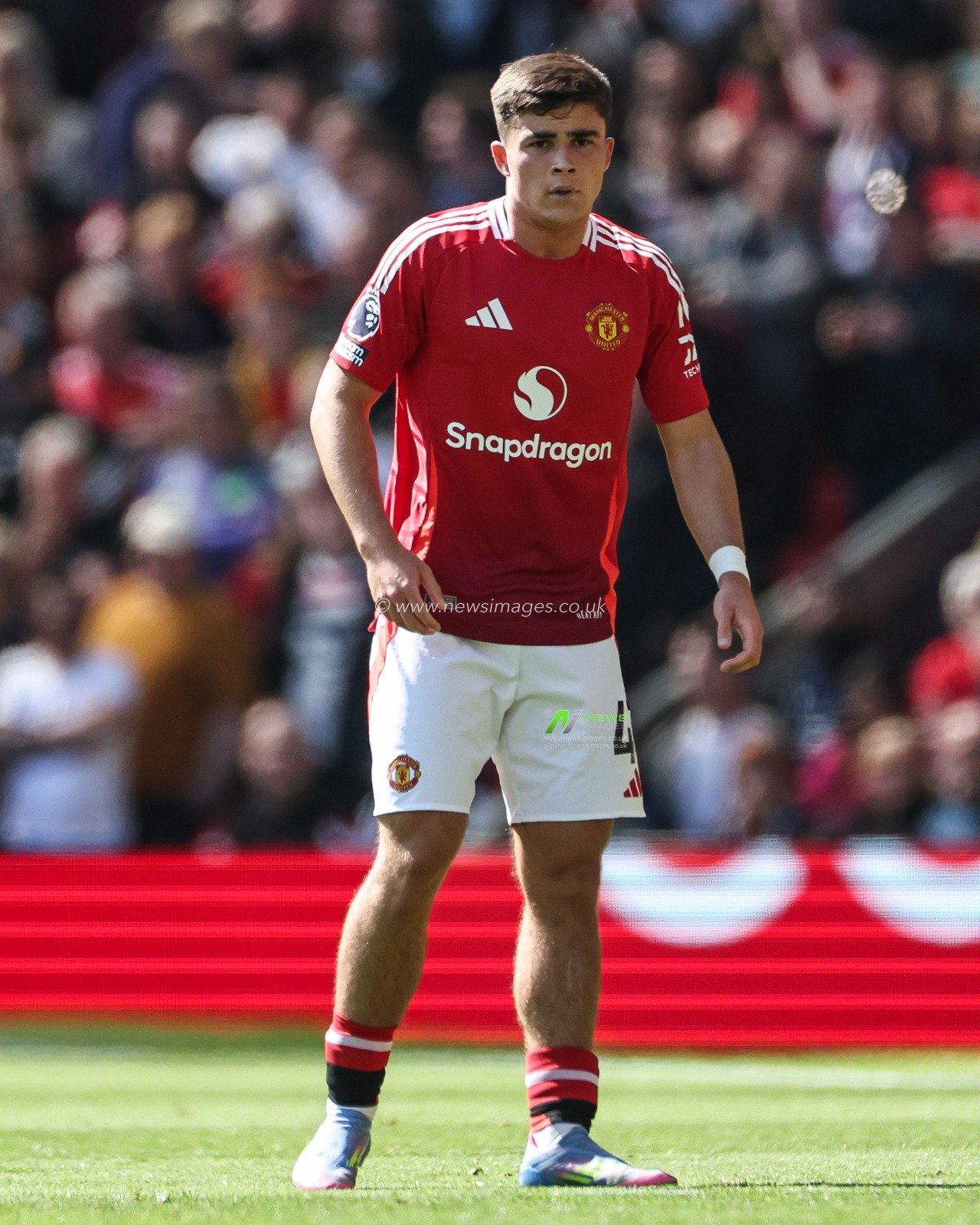 Harry Amass of Manchester United during the Premier League match Manchester United vs Wolverhampton Wanderers at Old Trafford, Manchester, United Kingdom, 20th April 2025

(Photo by Mark Cosgrove/News Images)