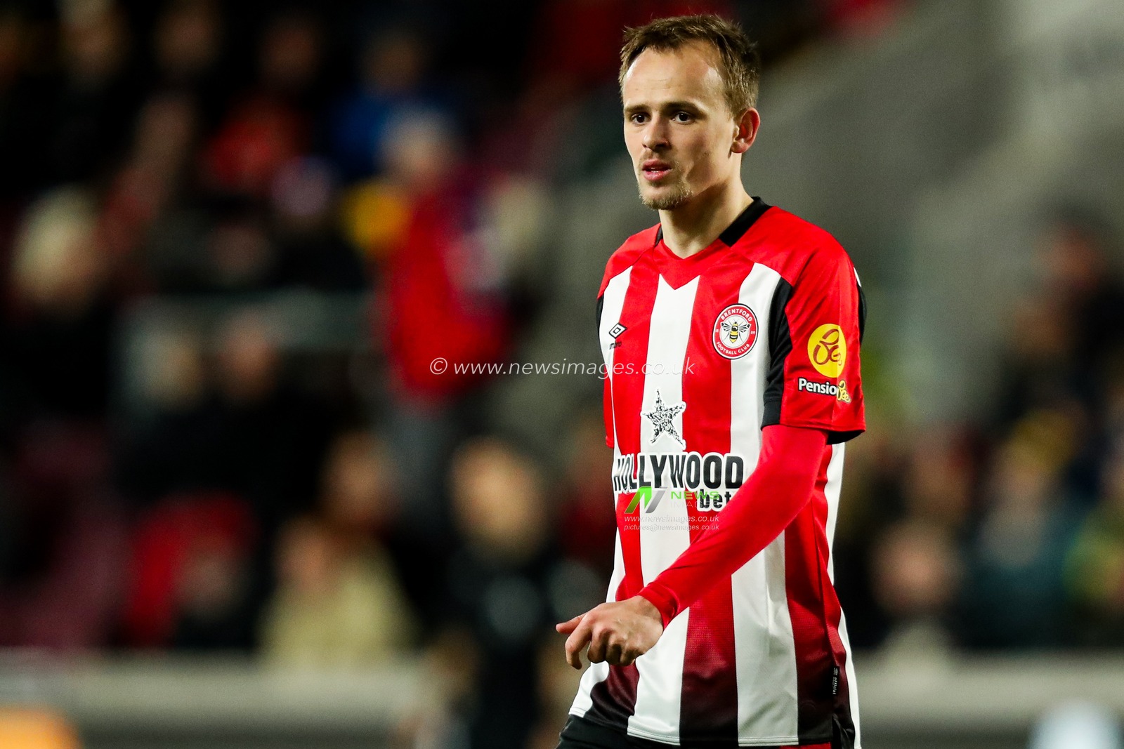 Mikkel Damsgaard of Brentford looks on during the Premier League match Brentford vs Everton at The Gtech Community Stadium, London, United Kingdom, 26th February 2025

(Photo by Izzy Poles/News Images)