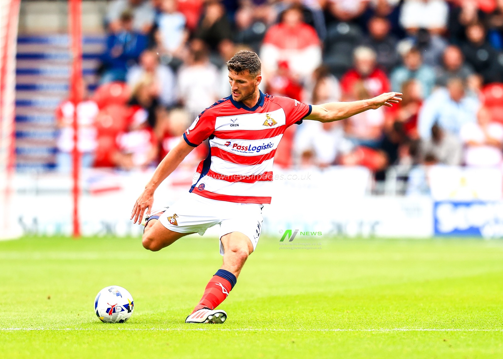 Matty Pearson of Doncaster Rovers during the Sky Bet League 1 match Doncaster Rovers vs Exeter City at Eco-Power Stadium, Doncaster, United Kingdom, 2nd August 2025

(Photo by Richard Bierton/News Images)