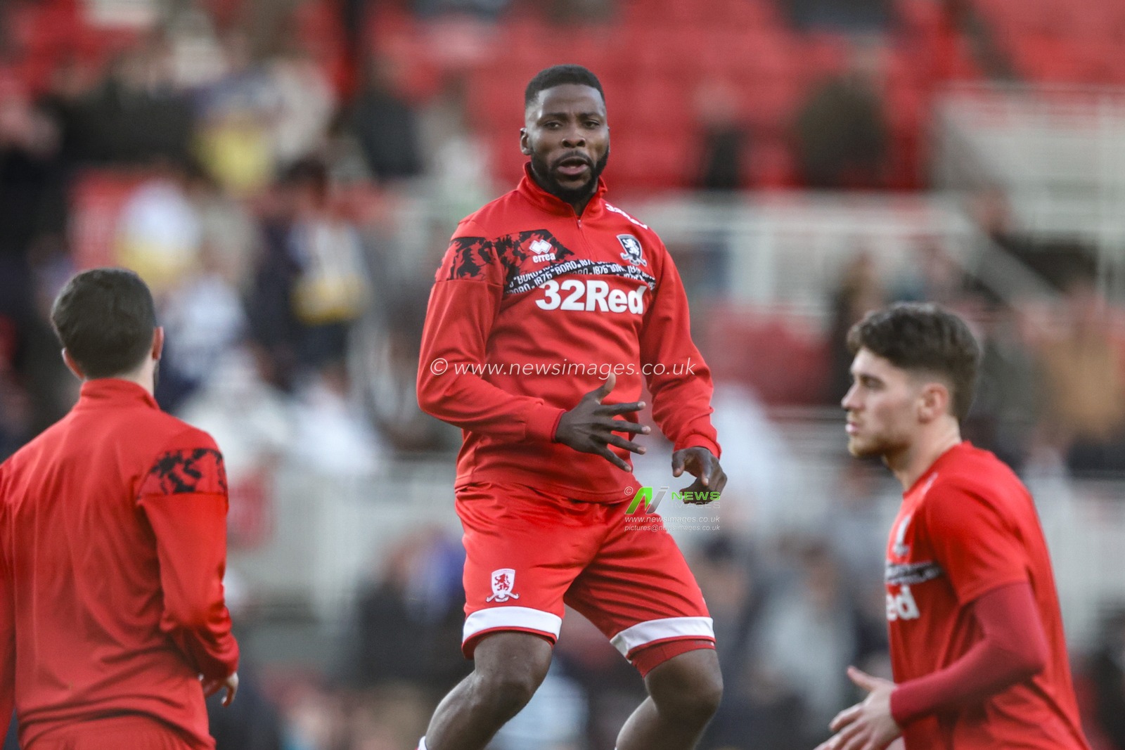 Kelechi Iheanacho of Middlesbrough in the pregame warmup session during the Sky Bet Championship match Middlesbrough vs Leeds United at Riverside Stadium, Middlesbrough, United Kingdom, 8th April 2025

(Photo by Alfie Cosgrove/News Images)
