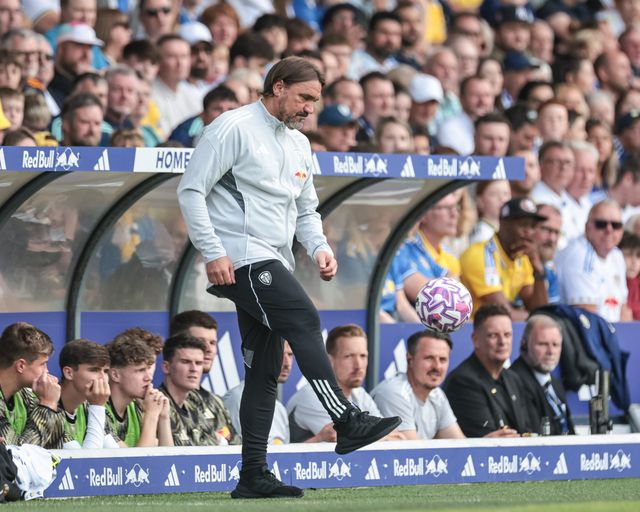 Daniel Farke manager of Leeds United controls the ball during the Pre-season friendly match Leeds United vs Villarreal at Elland Road, Leeds, United Kingdom, 2nd August 2025

(Photo by Mark Cosgrove/News Images)