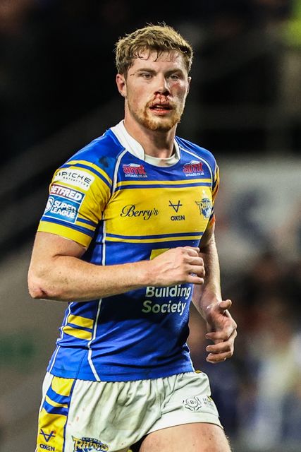 Morgan Gannon of Leeds Rhinos during the Betfred Super League round 26 match Leeds Rhinos vs Catalans Dragons at Headingley Stadium, Leeds, United Kingdom, 11th September 2025

(Photo by Alfie Cosgrove/News Images)