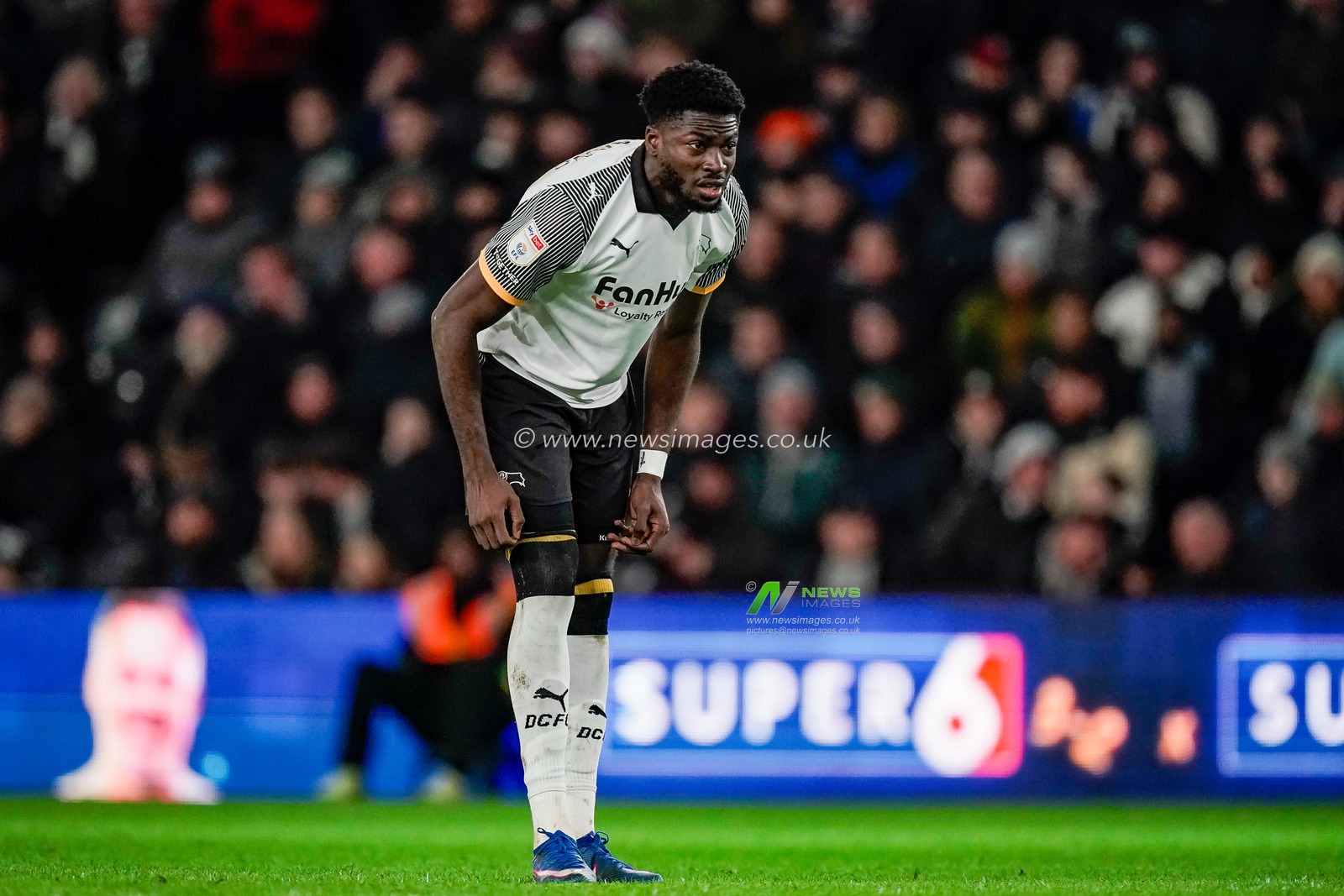 Patrick Agyemang of Derby County during the Sky Bet Championship match Derby County vs West Bromwich Albion at Pride Park Stadium, Derby, United Kingdom on 23 January 2026

(Photo by Maynard Manyowa/News Images)