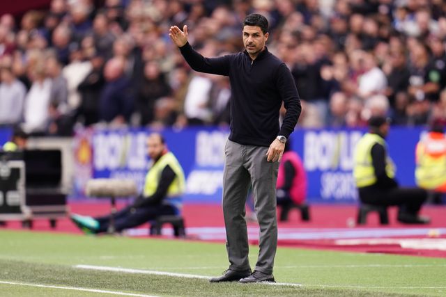 Mikel Arteta manager of Arsenal during the Premier League match West Ham United vs Arsenal at London Stadium, London, United Kingdom on 10 May 2026

(Photo by Harvey Murphy/News Images)