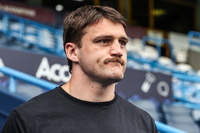 Liam Byrne of Warrington Wolves arrives during the Betfred Super League round 10 match Huddersfield Giants vs Warrington Wolves at Accu Stadium, Huddersfield, United Kingdom on 02 May 2026

(Photo by Alfie Cosgrove/News Images)