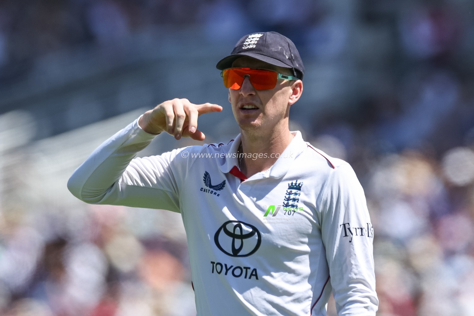 Harry Brook of England looks on during the 3rd Rothesay Test Match Day 3 England v India at Lords, London, United Kingdom, 12th July 2025

(Photo by Mark Cosgrove/News Images)