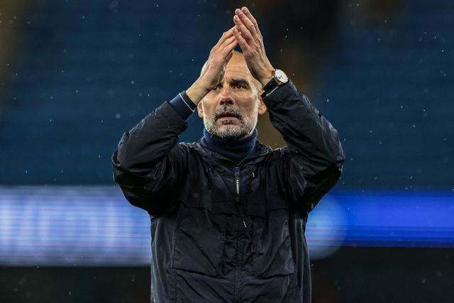 Josep Guardiola manager of Manchester City applauds the fans after the game during the Premier League match Manchester City vs Crystal Palace at Etihad Stadium, Manchester, United Kingdom on 13 May 2026

(Photo by Mark Cosgrove/News Images)