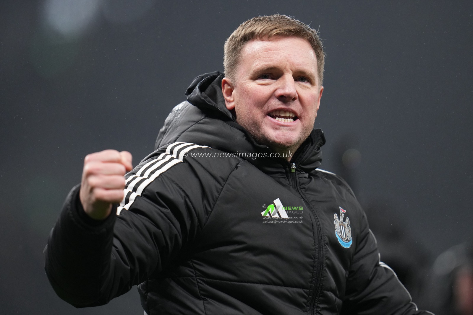 Eddie Howe, head coach of Newcastle United celebrates win at full time during the Premier League match Tottenham Hotspur vs Newcastle Untied at Tottenham Hotspur Stadium, London, United Kingdom on 10 February 2026

(Photo by Harvey Murphy/News Images)