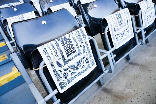 Snoop Dogg towels placed on every seta during the Sky Bet Championship match Swansea City vs Preston North End at Swansea.com Stadium, Swansea, United Kingdom on 24 February 2026

(Photo by Andrew Lewis/News Images)