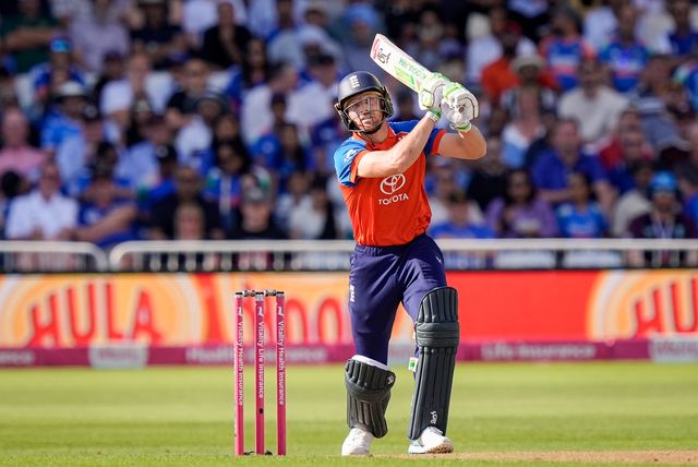 Jos Buttler of England hits a four during the Third Vitality T20 International match England vs India at Trent Bridge, Nottingham, United Kingdom on 07 July 2026

(Photo by Maynard Manyowa/News Images)