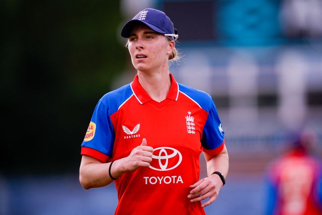 Freya Kemp of England during the England Women v New Zealand 1st Vitality IT20 match at The Central Co-Op County Ground, Derby, United Kingdom on 20 May 2026

(Photo by Maynard Manyowa/News Images)