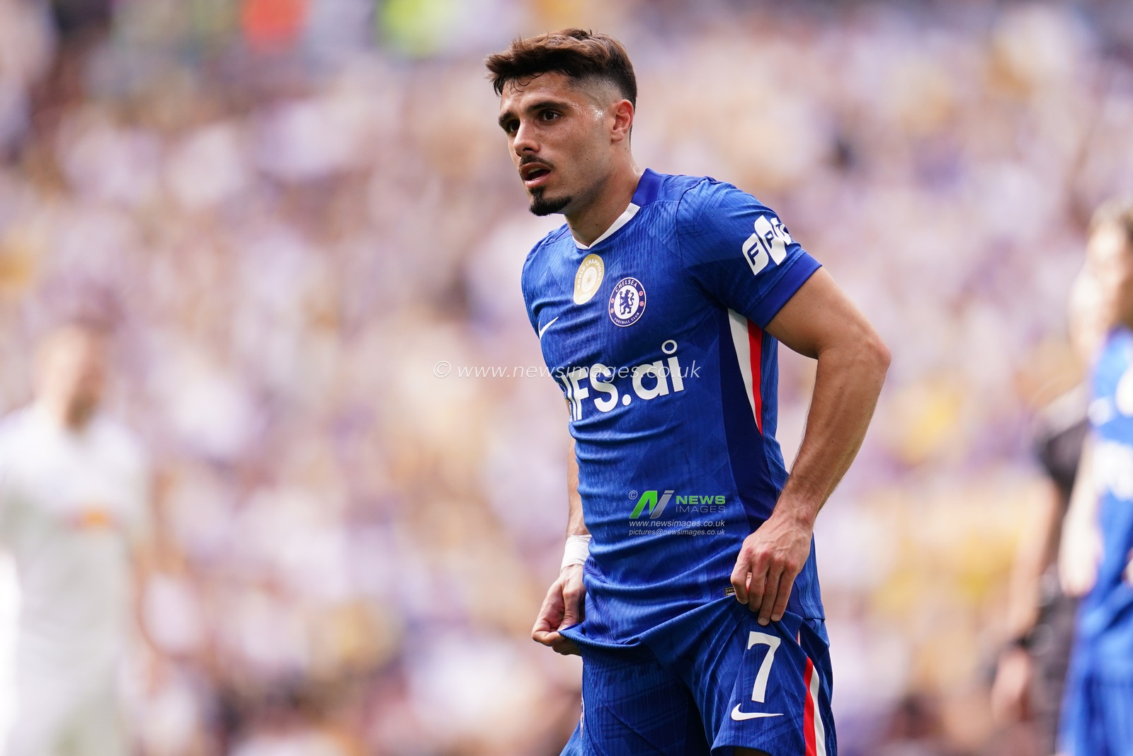 Pedro Neto of Chelsea during the Emirates FA Cup Semi-Final match Chelsea vs Leeds United at Wembley Stadium, London, United Kingdom on 26 April 2026

(Photo by Harvey Murphy/News Images)