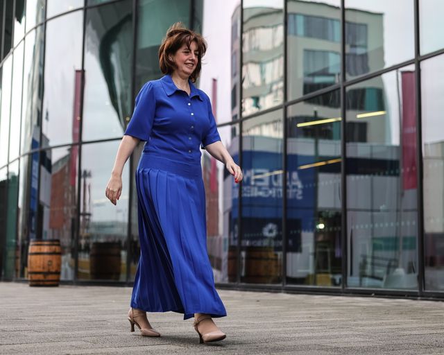 Rt Hon Lucy Powell MP, for the Labour Party Manchester Central arrives for conference during the Labour Party Annual Conference 2025 Day 4 at ACC, Liverpool, United Kingdom, 1st October 2025

(Photo by Mark Cosgrove/News Images)