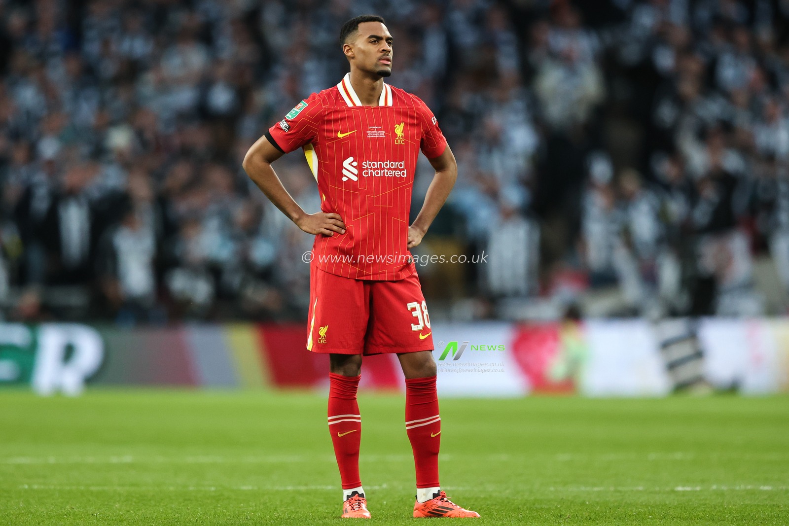 Ryan Gravenberch of Liverpool during the Carabao Cup Final match Liverpool vs Newcastle United at Wembley Stadium , London, United Kingdom, 16th March 2025

(Photo by Alfie Cosgrove/News Images)