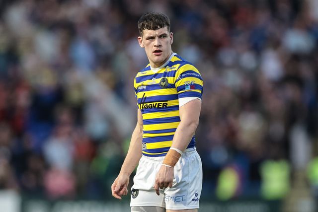 Josh Thewlis of Warrington Wolves during the Betfred Super League round 9 match Warrington Wolves vs Wigan Warriors at The Halliwell Jones Stadium, Warrington, United Kingdom on 24 April 2026

(Photo by Mark Cosgrove/News Images)